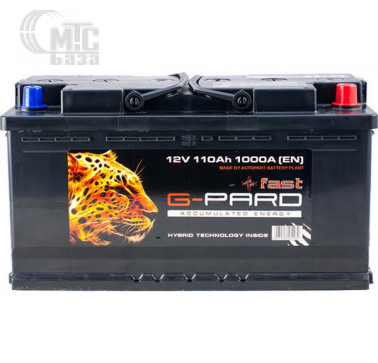 Аккумулятор G-Pard Fast TRC110-F00 [6CT-110R] EN1000 А 353x175x190мм